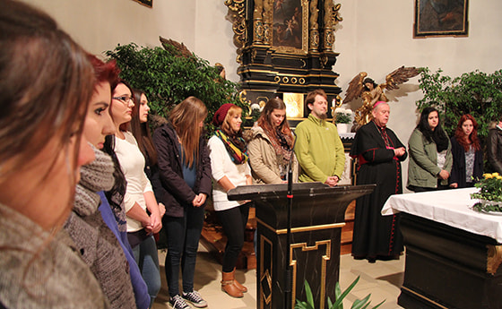 Jugendkatechese in Maria Puchheim mit Bischof Ludwig Schwarz © Manuel Hoedl
