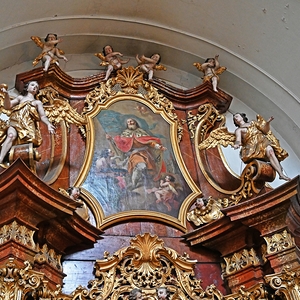 23 / © Wolfgang Hochreiter Ursula-Altar: Aufsatzbild: Hl. Leopold von Bartolomäus Altomonte