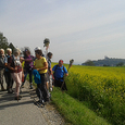 Pilgern am Martinusweg bei der Eröffnung des oberösterreichischen Martinusweges im September 2016.